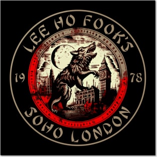 Lee Ho Fooks - Soho London - 1978 - Warren Zevon - Werewolves of London - Block Print Posters and Art